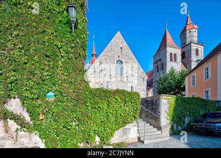 Johanniskirche, Stiftskirche, Feuchtwangen, Mittelfranken, Franken, Bayern, Deutschland, Europa Stockfoto