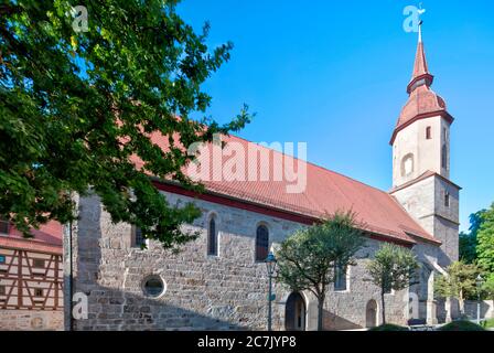 Johanniskirche, Feuchtwangen, Mittelfranken, Franken, Bayern, Deutschland, Europa Stockfoto