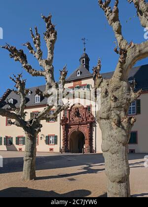 Schloss, Hof, Portal, Bad Homburg, Hessen, Deutschland Stockfoto