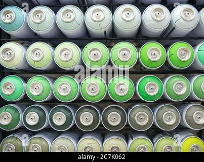 Bunte Dosen Farbe Stockfoto