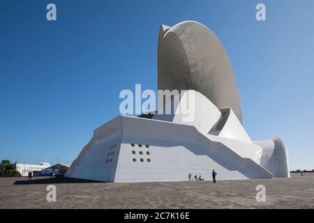 Auditorium vom Architekten Santiago Calatrava, Kongress- und Konzertsaal, Santa Cruz de Tenerife, Teneriffa, Kanarische Inseln, Spanien Stockfoto