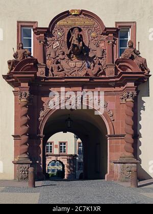Schloss, Innenhöfe, Portal, Bad Homburg, Hessen, Deutschland Stockfoto