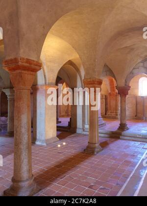 Stiftskirche, Krypta, Quedlinburg, UNESCO-Weltkulturerbe, Sachsen-Anhalt, Deutschland Stockfoto