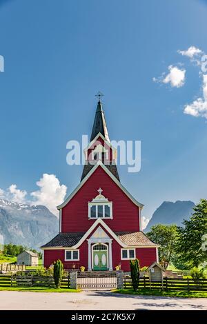 Kirche von Olden, Vestland, Norwegen Stockfoto