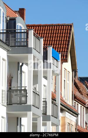 Reihenhäuser, Reihenhäuser, Wohnhäuser, Quartiere, Bremen, Deutschland, Europa Stockfoto