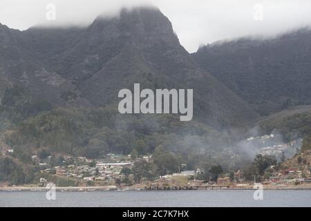 San Juan Bautista, Robinson Crusoe Island, Juan Fernandez Group, Chile März 2020 Stockfoto