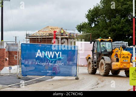 WELSH ANWYL HAUSBAUER STANDORT IN CREWE CHESHIRE Stockfoto