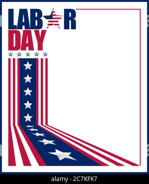 Vektorgrafik zum Gedenken an den US Labor Day. Perfekt für jeden Einsatz. Stock Vektor