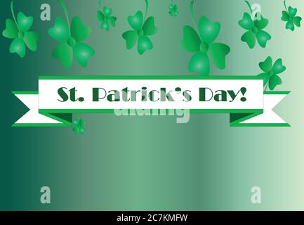 st. Patricks Tag horizontale Banner Vektor Stock Vektor