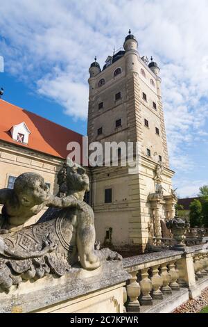 Röhrenbach, Schloss Greilenstein, im Waldviertel, Niederösterreich / Niederösterreich, Österreich Stockfoto