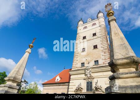 Röhrenbach, Schloss Greilenstein, im Waldviertel, Niederösterreich / Niederösterreich, Österreich Stockfoto