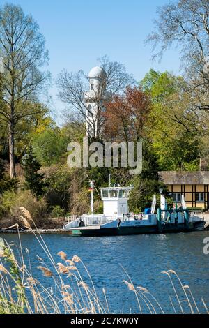 Berlin, Wannsee, Pfaueninsel, Fähre Stockfoto