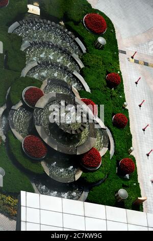 Shangri-La Hotel Gardens Qingdao China Stockfoto