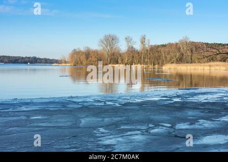 Berlin, Wannsee, Winterstimmung Stockfoto