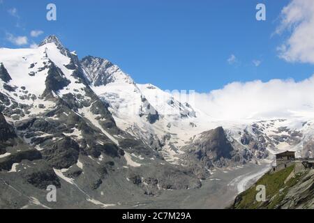 Das Großglockner Gebirge in den alpen, Österreich, Europa. Großglockner ist der höchste Berg Österreichs, Höhe ca. 3750 Meter. Europa. Stockfoto