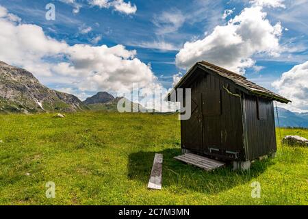 Fantastische Wanderung in den Lechquellen in Vorarlberg Österreich bei Lech, Warth, Bludenz Stockfoto