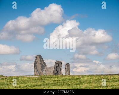 Burgen in den Wolken der Yorkshire Dales Stockfoto