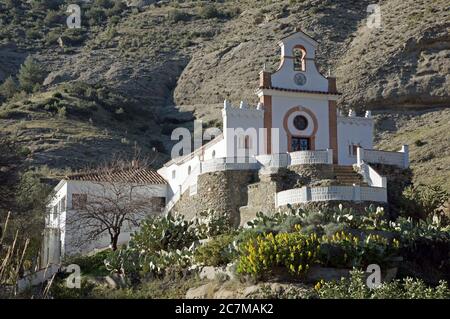 Spanien: Die Ermita de Nuestra Senora de Villaverde bei Ardales Stockfoto