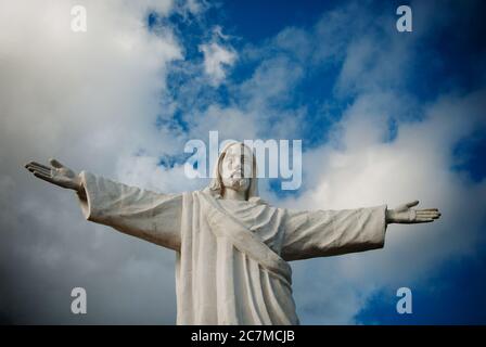 Cristo Blanco Spanisch für weißen Christus, Cusco, Peru, Südamerika Stockfoto