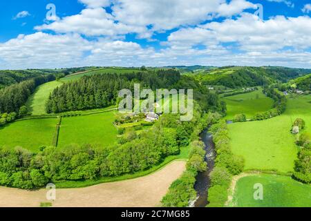 Frühling in Devon bei Tiverton, Devon, England, Vereinigtes Königreich, Europa Stockfoto