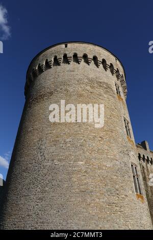 Das mittelalterliche Schloss von Suscinio in der Stadt Sarzeau, Frankreich Stockfoto