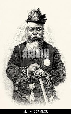 Ratsytokana, Bürgermeister von Toamasina im Jahr 1895, Madagaskar. Von La Ilustracion Española y Americana 1895 Stockfoto