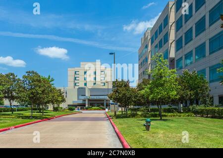 Memorial Hermann The Woodlands Medical Center, Teil des größten gemeinnützigen Gesundheitssystems in Texas, in The Woodlands, Texas. Stockfoto