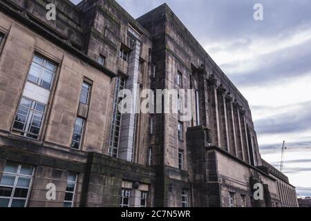 St Andrews House auf Calton Hill, Hauptquartier der schottischen Regierung in Edinburgh, der Hauptstadt von Schottland, Teil von Großbritannien Stockfoto