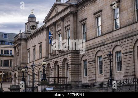 National Records of Scotland in HM General Register House in der Princes Street in der New Town in Edinburgh, der Hauptstadt Schottlands, Teil von Großbritannien Stockfoto