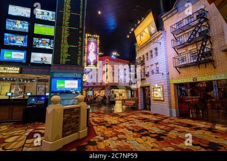 Las Vegas, 17. JULI 2020 - Innenansicht des New York New York Hotel & Casino Stockfoto
