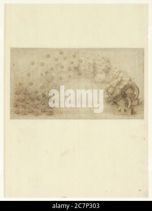 Kunstwerke des berühmten Leonardo da Vinci. Stockfoto