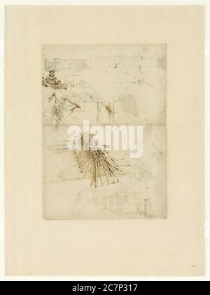 Kunstwerke des berühmten Leonardo da Vinci. Stockfoto