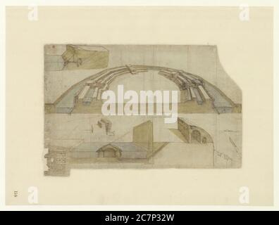 Kunstwerke des berühmten Leonardo da Vinci. Stockfoto