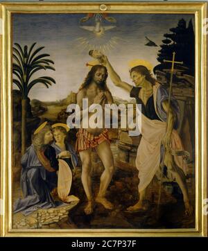 Kunstwerke des berühmten Leonardo da Vinci. Stockfoto