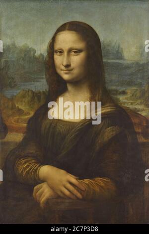 Kunstwerke des berühmten Leonardo da Vinci. Stockfoto