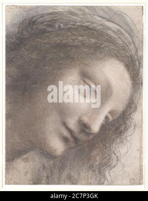 Kunstwerke des berühmten Leonardo da Vinci. Stockfoto