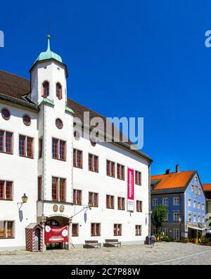 Schloss am Marien Platz, Immenstadt, Allgäu, Bayern, Deutschland, Europa Stockfoto