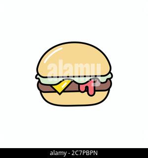 vektorsymbol burger Stock Vektor