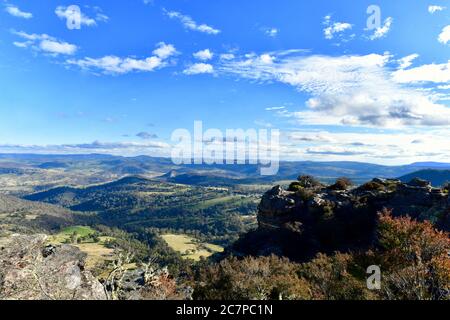 Ein Blick von Hassan's Wall in der Nähe von Lithgow, NSW Stockfoto