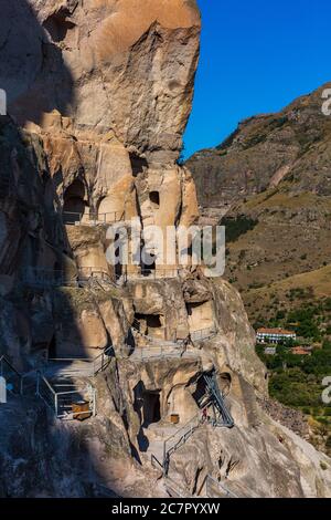 Höhlenkloster Vardzia Wahrzeichen von samtskhe Javakheti region Georgien Osteuropa Stockfoto