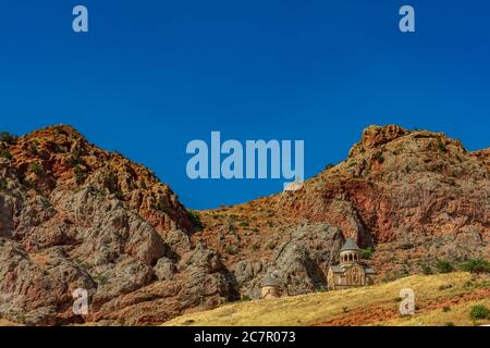 Klosterkirche von Khor Virap in Noravank Kotayk Landschaft Wahrzeichen von Armenien Osteuropa Stockfoto