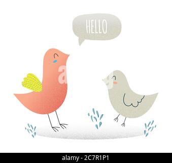 Niedliche Vögel Vektor Stock Vektor
