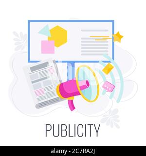 Infografiken für Werbung. Flache Vektor-Cartoon-Illustration. Stock Vektor