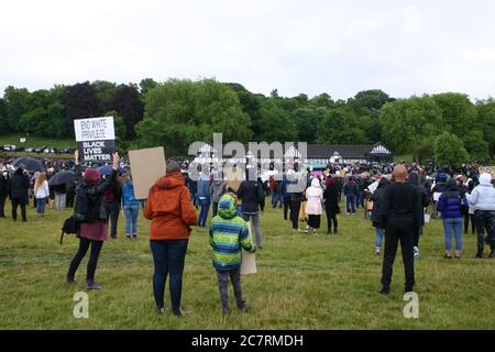 Black Lives Matter Protest, Nottingham, Großbritannien. Juni 2020 Stockfoto