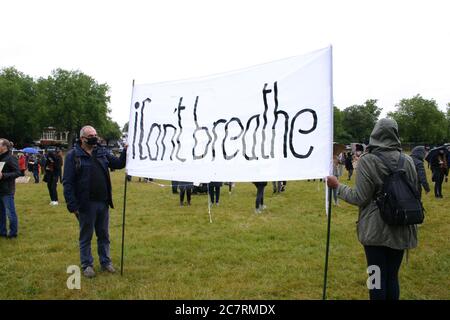 Black Lives Matter Protest, Nottingham, Großbritannien. Juni 2020 Stockfoto