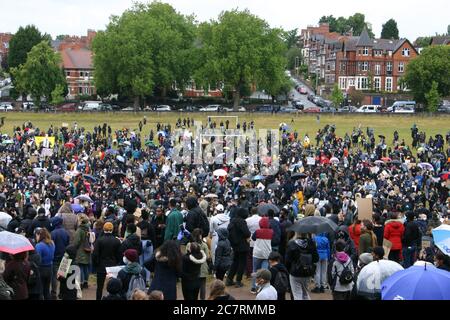 Black Lives Matter Protest, Nottingham, Großbritannien. Juni 2020 Stockfoto