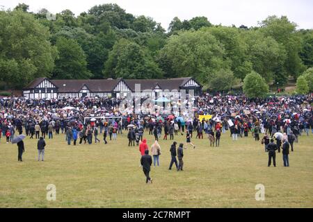 Black Lives Matter Protest, Nottingham, Großbritannien. Juni 2020 Stockfoto