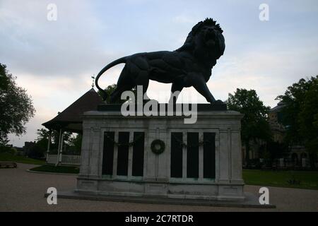 Forbury Gardens, Reading, Großbritannien. Mai 2005 Stockfoto