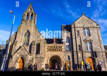 Queens Gallery, Teil des Palace of Holyroodhouse Complex in Edinburgh, der Hauptstadt von Schottland, Teil von Großbritannien Stockfoto