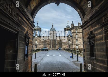 George Heriots Schule auf Lauriston Place in Edinburgh, der Hauptstadt von Schottland, Vereinigtes Königreich Stockfoto